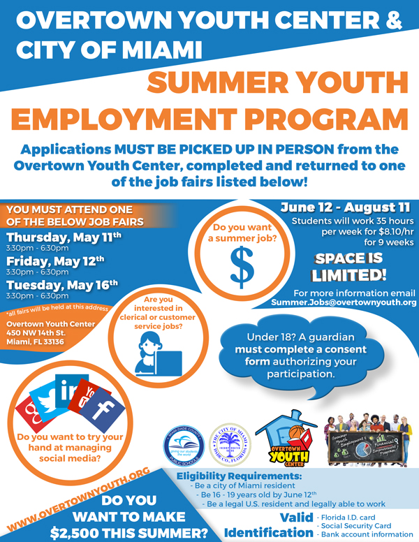 OYC Miami Summer Youth Employment Job Fair