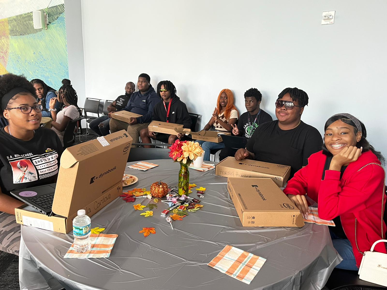 Our community partner and forever community champion Overtown Children & Youth Coalition (OCYC) provided OYC and Honey Shine youth with new laptops!