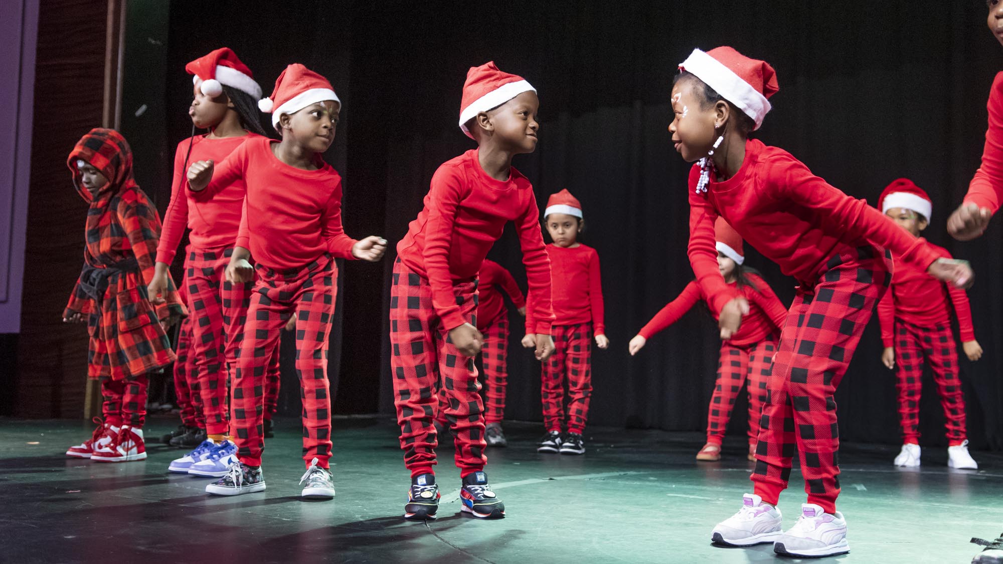 OYC kids perform at the Mourning Family Foundation annual holiday celebration