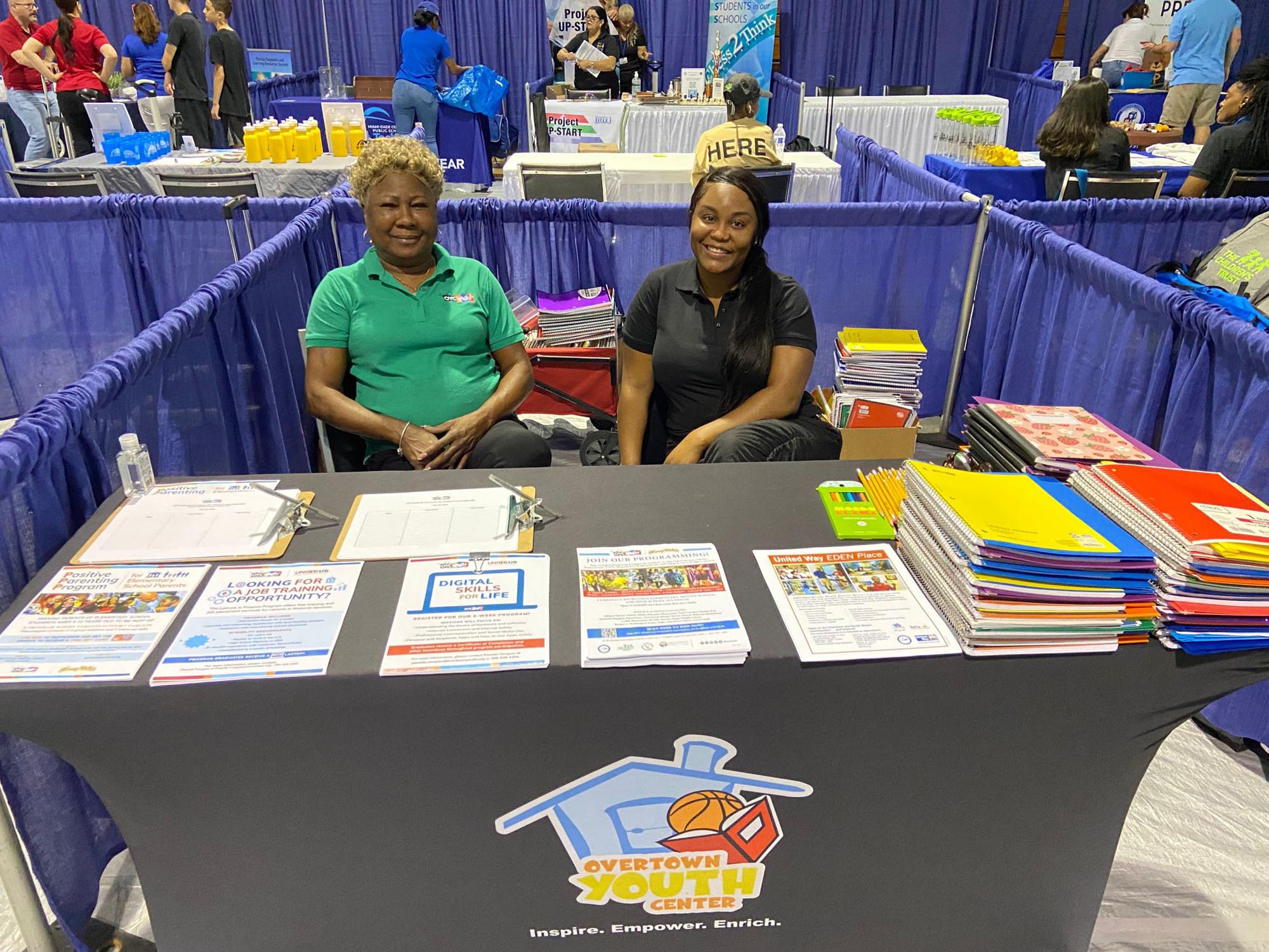 A booth at the Children's Trust Family Expo