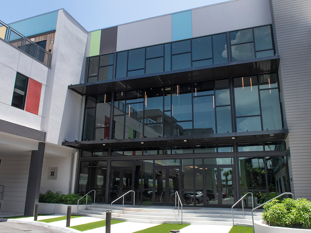 Exterior photo of the new OYC Miami building