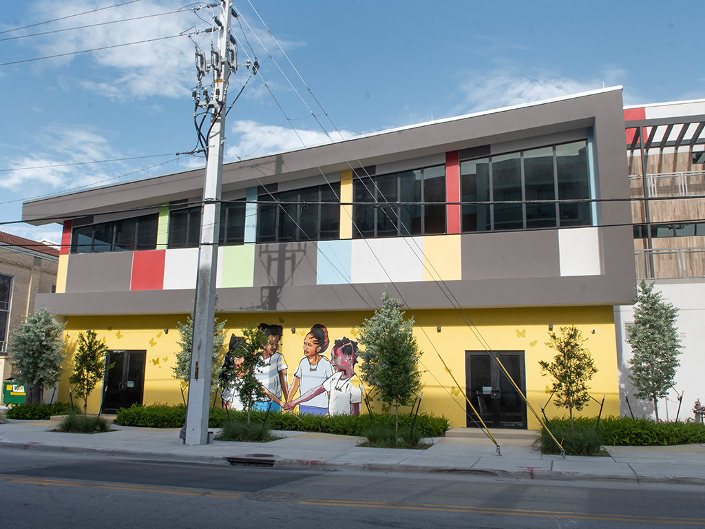 Exterior photo of the new OYC Miami building